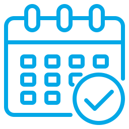 blue calendar icon